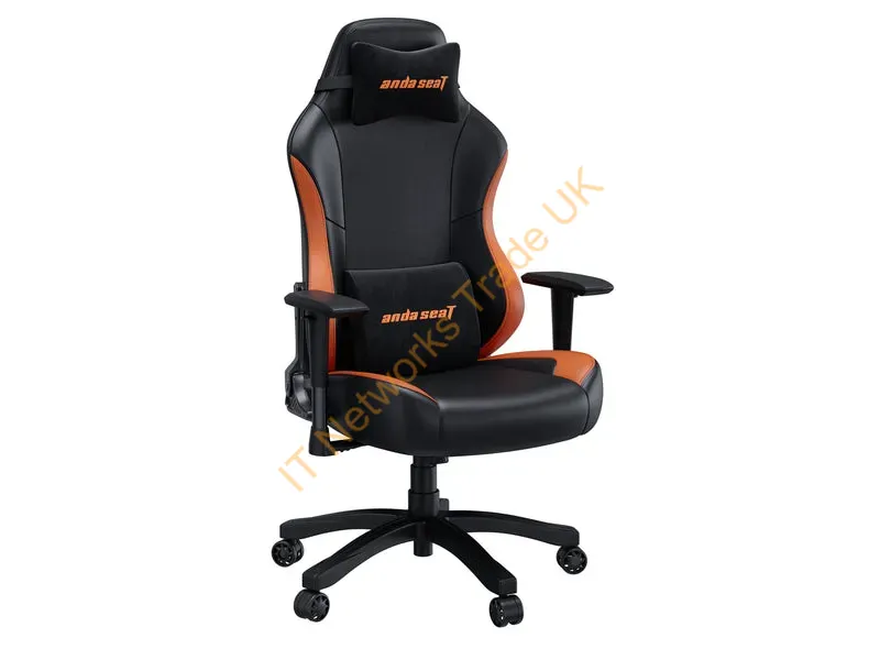 AD18-48-BO-PV-EU - Anda Seat Luna Gaming armchair Padded seat Black, Orange