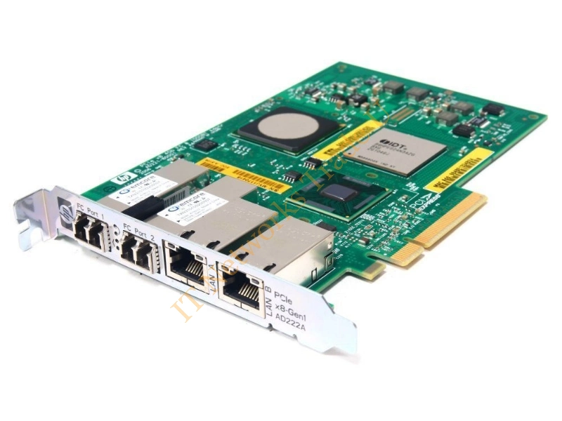 AD221-80001 HP Dual Port Fibre Channel 4Gb/s PCI Express x8 LAN Adapter