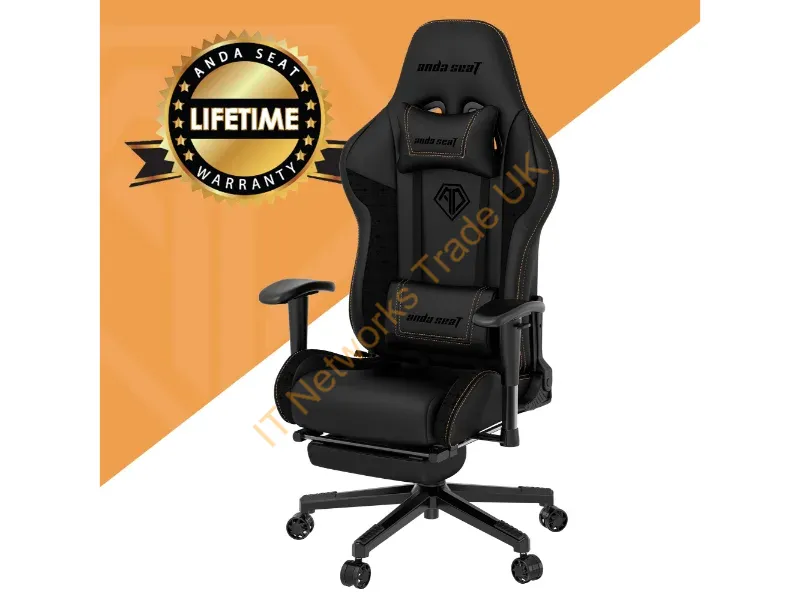 AD5T-03-B-PVF - Anda Seat Jungle 2 PC gaming chair Upholstered padded seat Black, Yellow