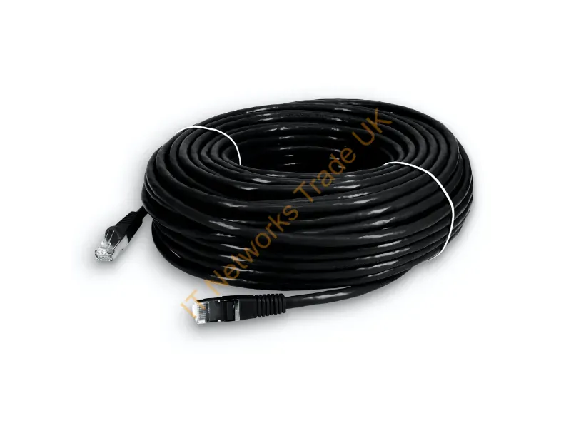 ADD-100FCAT6S-BK-TAA - Addon Networks Add-100Fcat6S-Bk-Taa Networking Cable Black 1200" (30.5 M) Cat6