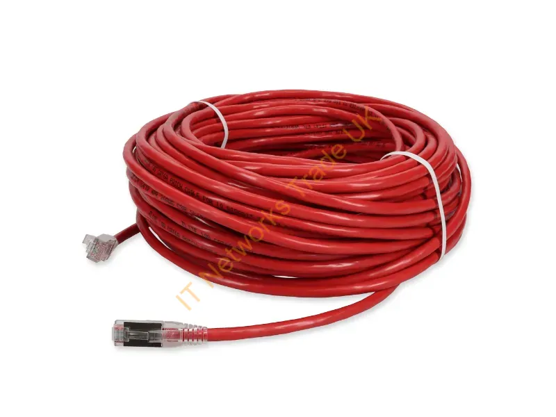 ADD-100FCAT6S-RD-TAA - Addon Networks Add-100Fcat6S-Rd-Taa Networking Cable Red 1200" (30.5 M) Cat6 U/Ftp (Stp)