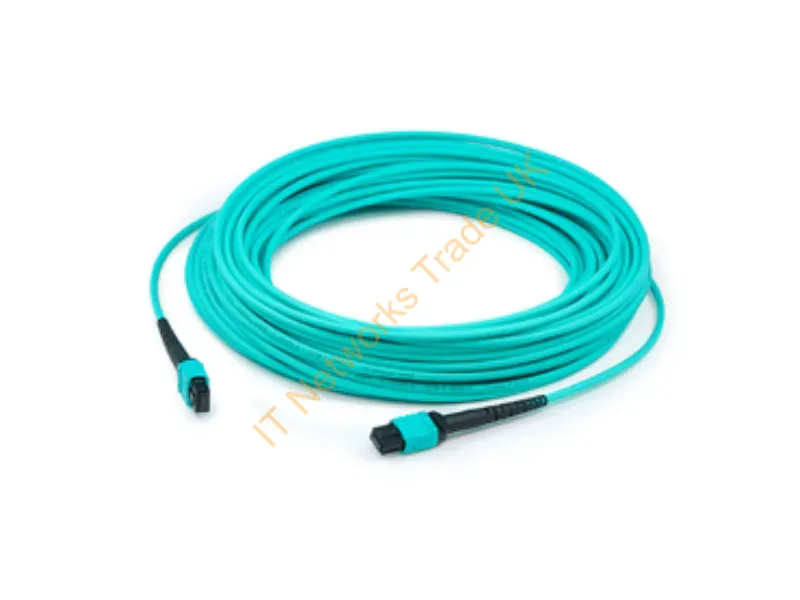 ADD-24FMPOMPO15M5OM3 - Addon Networks Add-24Fmpompo15M5Om3 Infiniband/Fibre Optic Cable 590.6" (15 M) Mpo Cmr Om3 Aqua Color