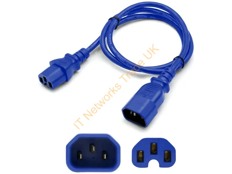 ADD-C14Z2C15Z14AWG6-6FTBE - AddOn Networks ADD-C14Z2C15Z14AWG6-6FTBE power cable Blue 2 m C14 coupler C15 coupler
