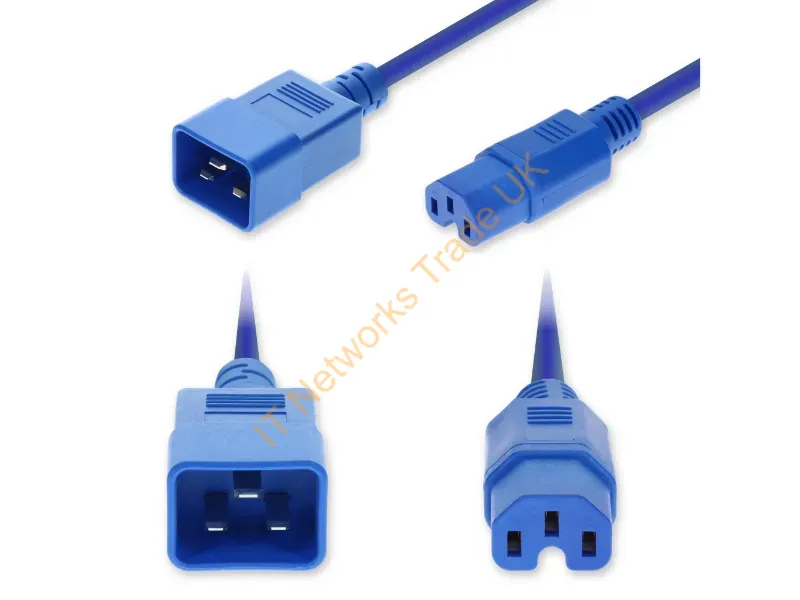 ADD-C202C15C14G4FBE - Addon Networks 4Ft C20 C15 14 Awg Blu Pwr Abl