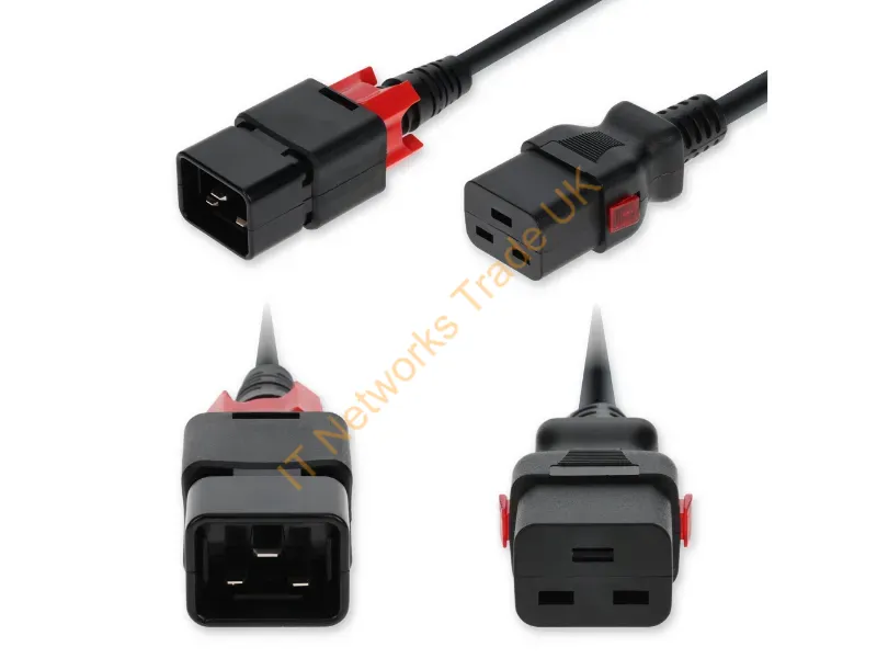 ADD-C20Z2C19ZI14G8FBK - Addon Networks Add-C20Z2C19Zi14G8Fbk Power Cable Black, Red 94.5" (2.4 M) Iec C20 Iec C19