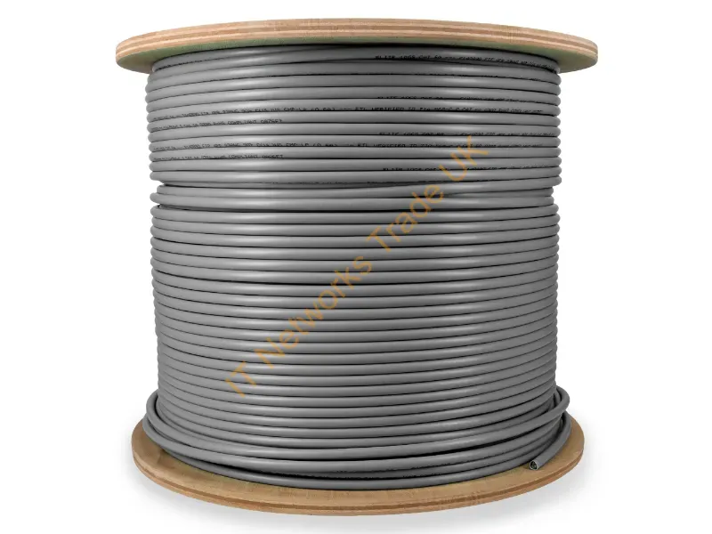 ADD-CAT6A1KSP-GY - Addon Networks Add-Cat6A1Ksp-Gy Networking Cable Gray 12000" (304.8 M) Cat6A