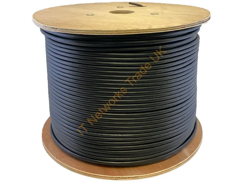 ADD-CAT6ABULK1K-BK - Addon Networks Add-Cat6Abulk1K-Bk Networking Cable Black 12000" (304.8 M) Cat6A U/Utp (Utp)