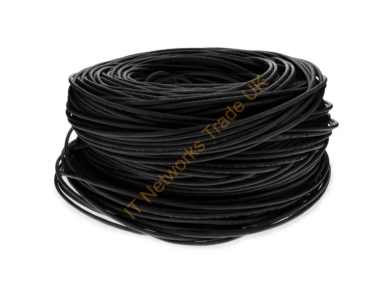 ADD-CAT6BULK500F-BK - Addon Networks Add-Cat6Bulk500F-Bk Networking Cable Black 6000" (152.4 M) Cat6 U/Utp (Utp)