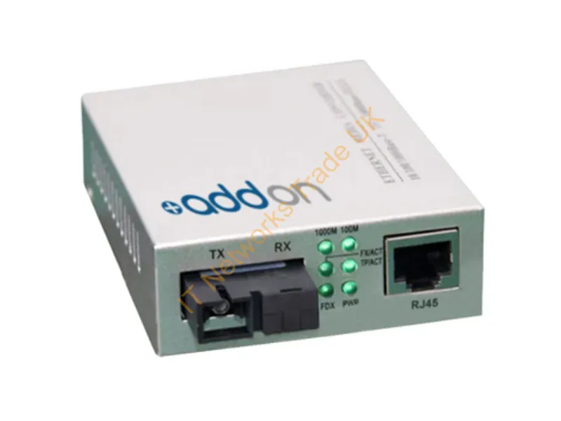 ADD-FMC-BX-USC - Addon Networks 100Btx-100Bxu Network Media Converter 100 Mbit/S 1310 Nm Gray