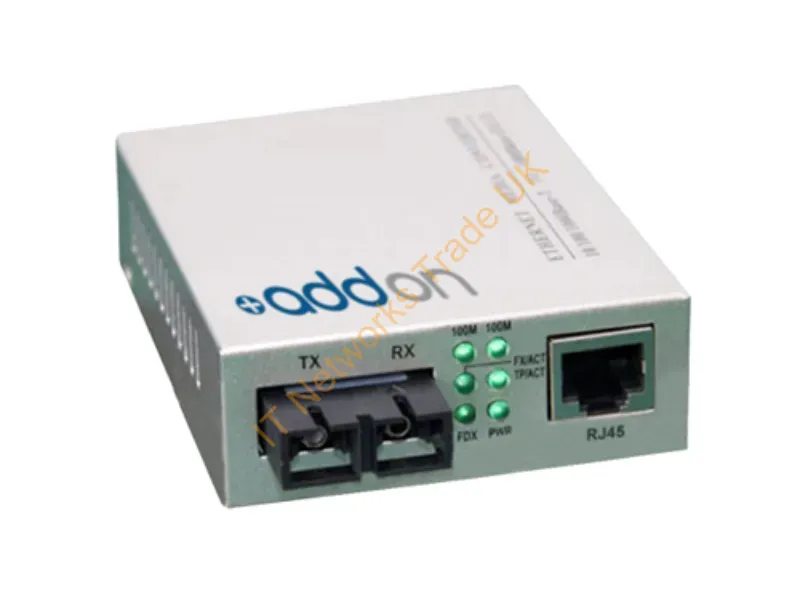 ADD-FMC-FX-8SC - Addon Networks 100Btx-100Bfx Network Media Converter 100 Mbit/S Gray