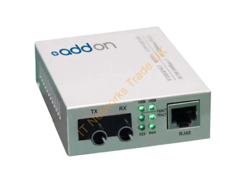 ADD-FMC-FX-8ST - Addon Networks Add-Fmc-Fx-8St Network Media Converter 100 Mbit/S Gray