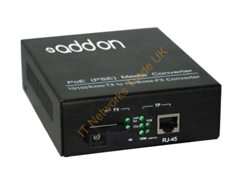 ADD-FMCP-LX-2SC - Addon Networks 100Btx-100Blx Network Media Converter 100 Mbit/S 1310 Nm Black