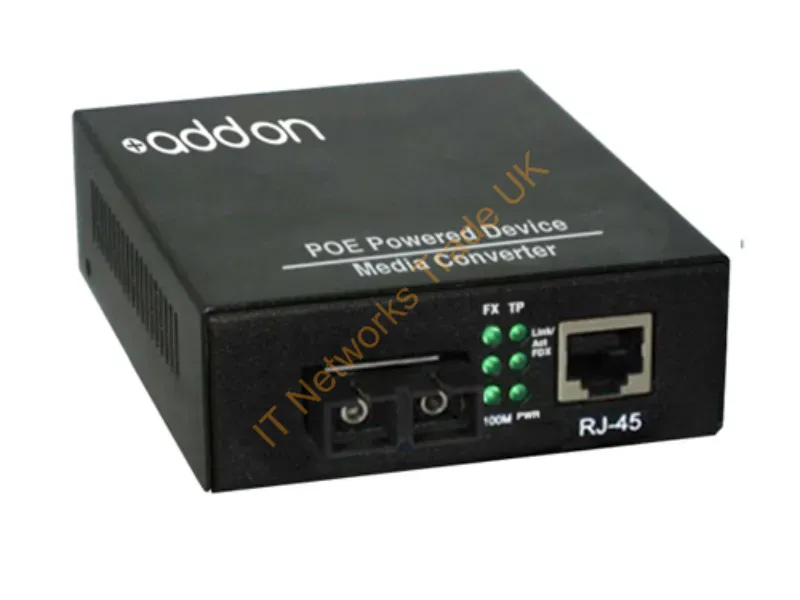ADD-FMCPD-FX-SC - Addon Networks 100Btx-100Bfx Network Media Converter 100 Mbit/S 1310 Nm Black