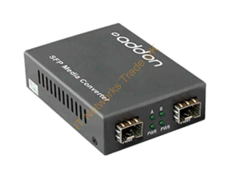 ADD-GMC-2SFP - Addon Networks Add-Gmc-2Sfp Network Media Converter 1000 Mbit/S 1550 Nm Multi-Mode, Single-Mode Black