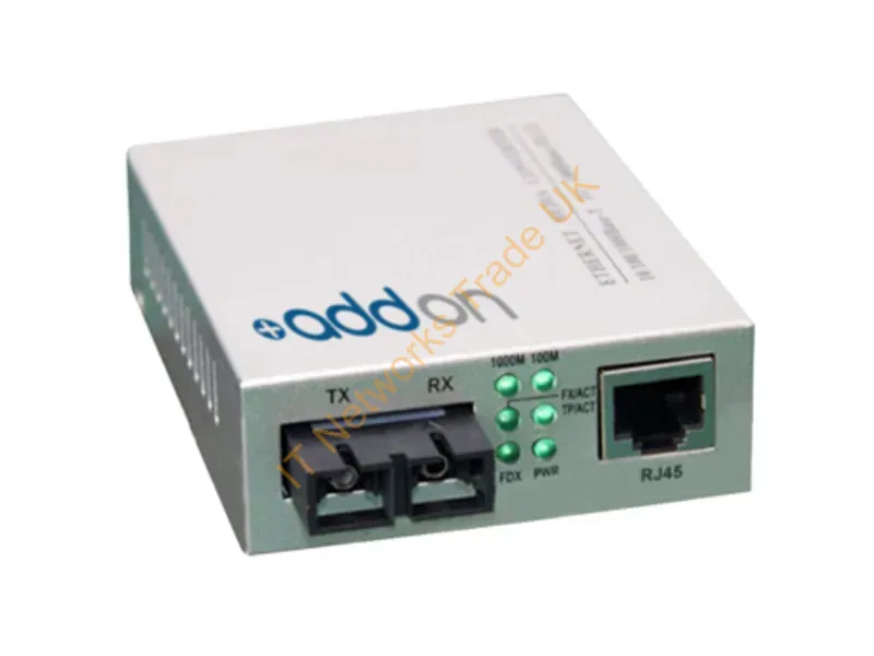 ADD-GMC-LX-4SC - Addon Networks Add-Gmc-Lx-4Sc Network Media Converter 1000 Mbit/S 1310 Nm Single-Mode Gray
