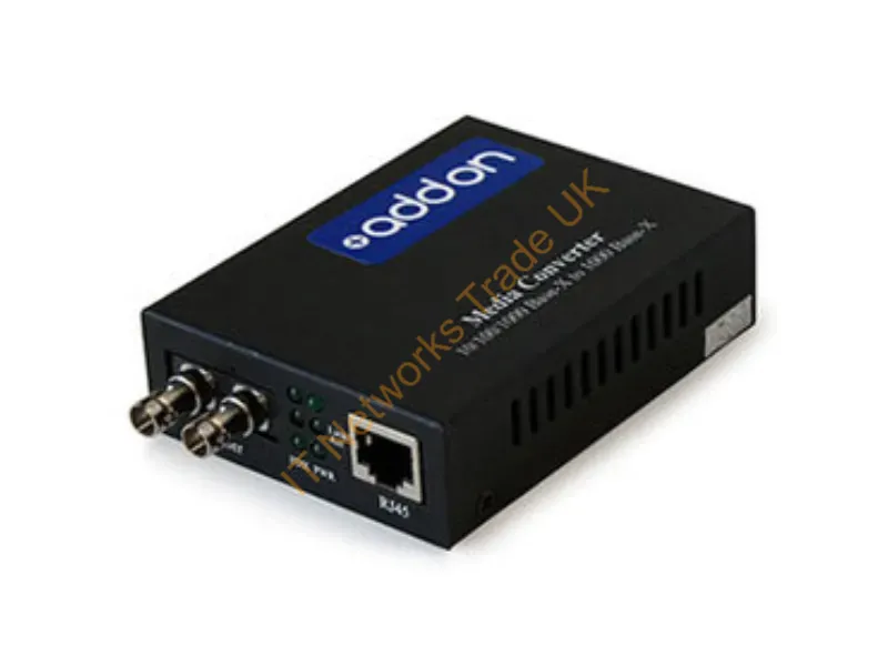 ADD-GMC-MMSM-2ST - Addon Networks Add-Gmc-Mmsm-2St Network Media Converter 1000 Mbit/S Single-Mode Black