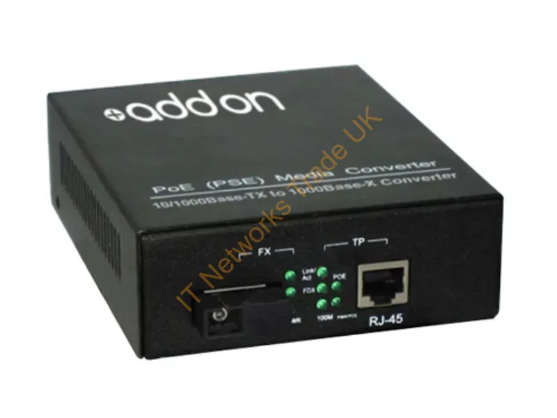 ADD-GMCP-BX-DSC - Addon Networks 1000Btx-1000Bxd Network Media Converter 1000 Mbit/S 1310 Nm Black