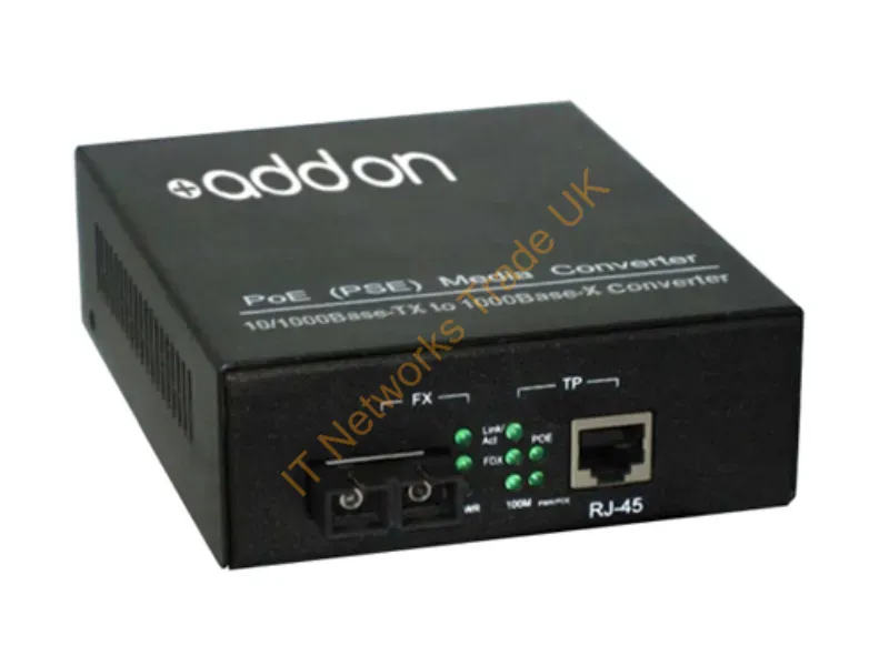 ADD-GMCP-LX-2SC - Addon Networks 1000Btx-1000Blx Network Media Converter 1000 Mbit/S 1310 Nm Black