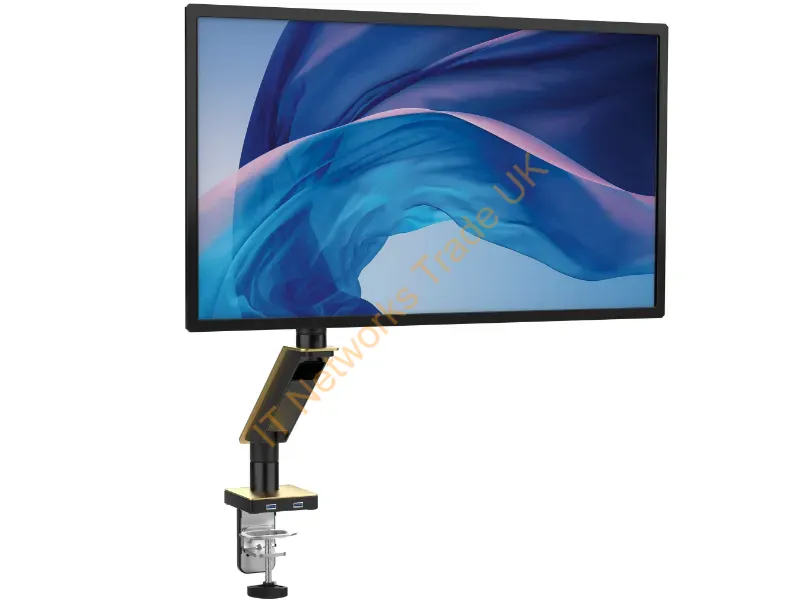 ADD-GSMAG - Cta Digital Add-Gsmag Monitor Mount / Stand 35" Black, Gold Desk