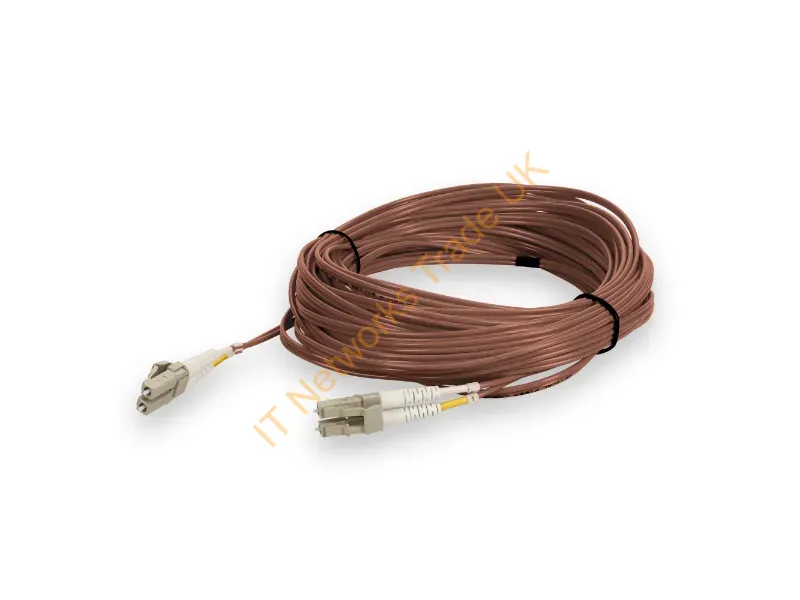 ADD-LC-LC-15M5OM4-BN-TAA - Addon Networks Add-Lc-Lc-15M5Om4-Bn-Taa Infiniband/Fibre Optic Cable 590.6" (15 M) Lomm Brown