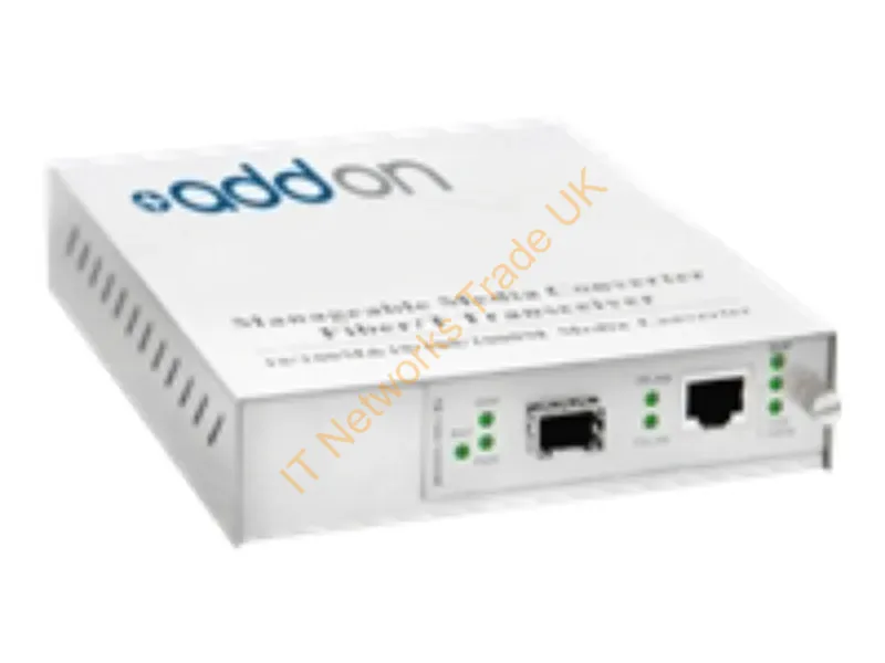 ADD-MGMC-SFP - Addon Networks Add-Mgmc-Sfp Network Media Converter 1000 Mbit/S White