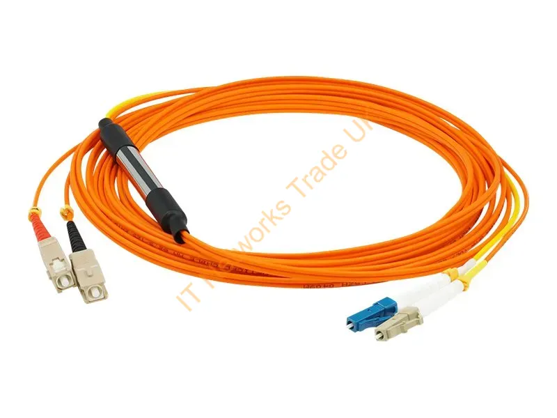 ADD-MODE-SCLC6-15 - Addon Networks Add-Mode-Sclc6-15 Infiniband/Fibre Optic Cable 590.6" (15 M) Lc Sc Ofnr Orange