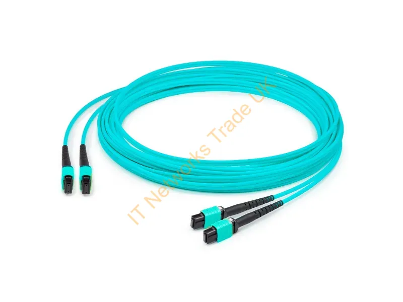 ADD-MPO-2MPO5MOM4 - Addon Networks Add-Mpo-2Mpo5Mom4 Infiniband/Fibre Optic Cable 196.9" (5 M) Lomm Aqua Color