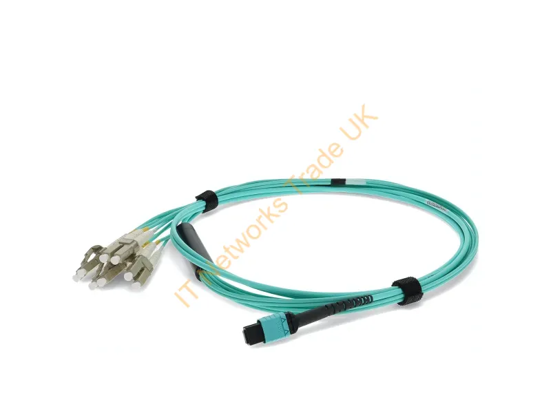 ADD-MPO-4LC0-5M5OM4 - Addon Networks Add-Mpo-4Lc0-5M5Om4Lz Fiber Optic Cable 78.7" (2 M) 8X Lc Lomm Om4 Aqua Color