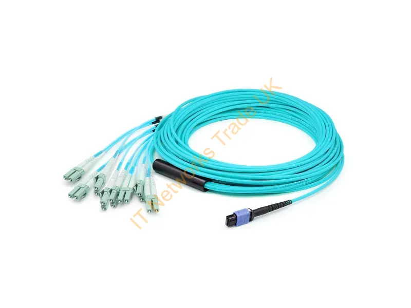 ADD-MPO-4LC10M5OM4LZ - Addon Networks Add-Mpo-4Lc10M5Om4Lz Infiniband/Fibre Optic Cable 393.7" (10 M) 8X Lc Aqua Color
