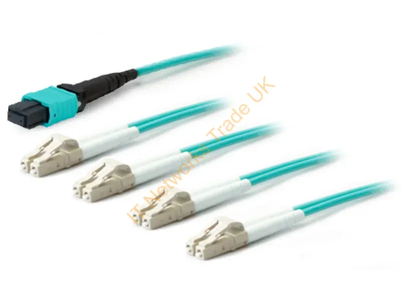 ADD-MPO-4LC2M5OM3 - Addon Networks Mpo To 4 X Lc, 2M Infiniband/Fibre Optic Cable 78.7" (2 M) Mpo/Mtp Ofnp Blue