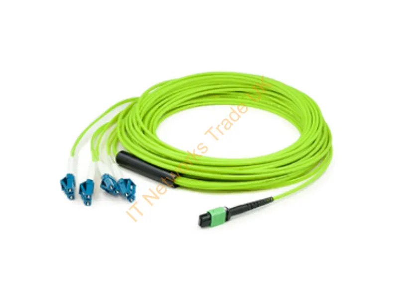 ADD-MPO-4LC2M5OM5 - Addon Networks Add-Mpo-4Lc2M5Om5 Infiniband/Fibre Optic Cable 78.7" (2 M) 8X Lc Ofnr Green