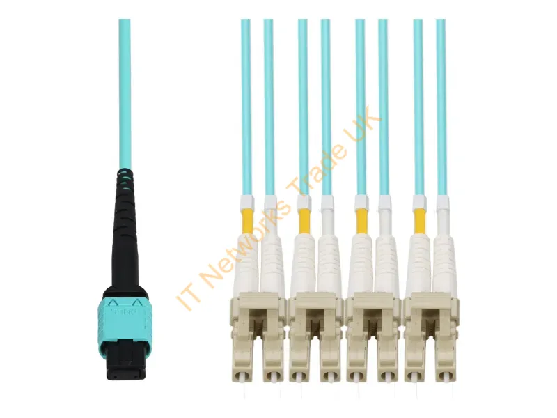 ADD-MPO-4LC3M5OM4-2MBO - Addon Networks Add-Mpo-4Lc3M5Om4-2Mbo Infiniband/Fibre Optic Cable 118.1" (3 M) 8X Lc Mmf Aqua Color