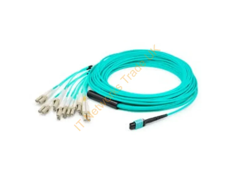 ADD-MPO-4LC3M5OM4P - Addon Networks Add-Mpo-4Lc3M5Om4P Infiniband/Fibre Optic Cable 118.1" (3 M) 8X Lc Ofnp Aqua Color
