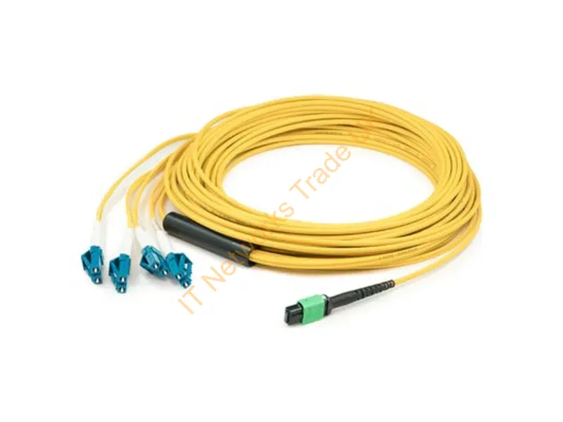 ADD-MPO-4LC5M9SMF-TAA - Addon Networks Add-Mpo-4Lc5M9Smf Fiber Optic Cable 196.9" (5 M) 8X Lc Os2 Yellow