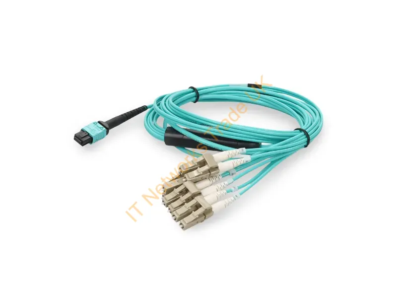 ADD-MPO-4LC7M5OM4-3MBO - Addon Networks Add-Mpo-4Lc7M5Om4-3Mbo Fiber Optic Cable 275.6" (7 M) 8X Lc Lomm Om4 Aqua Color