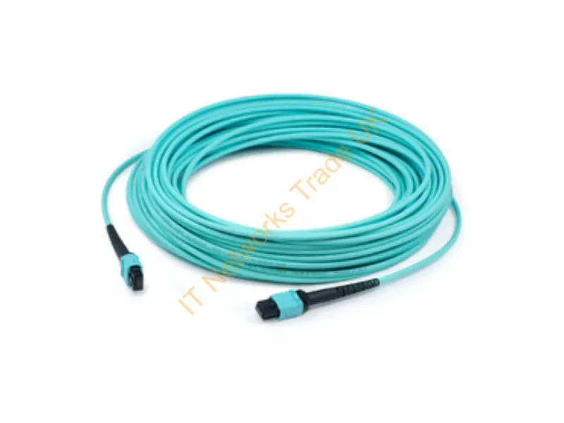 ADD-MPOMMPOF-1M5OM4 - Addon Networks Add-Mpommpof-1M5Om4 Infiniband/Fibre Optic Cable 39.4" (1 M) Mpo Cmr Om4 Aqua Color