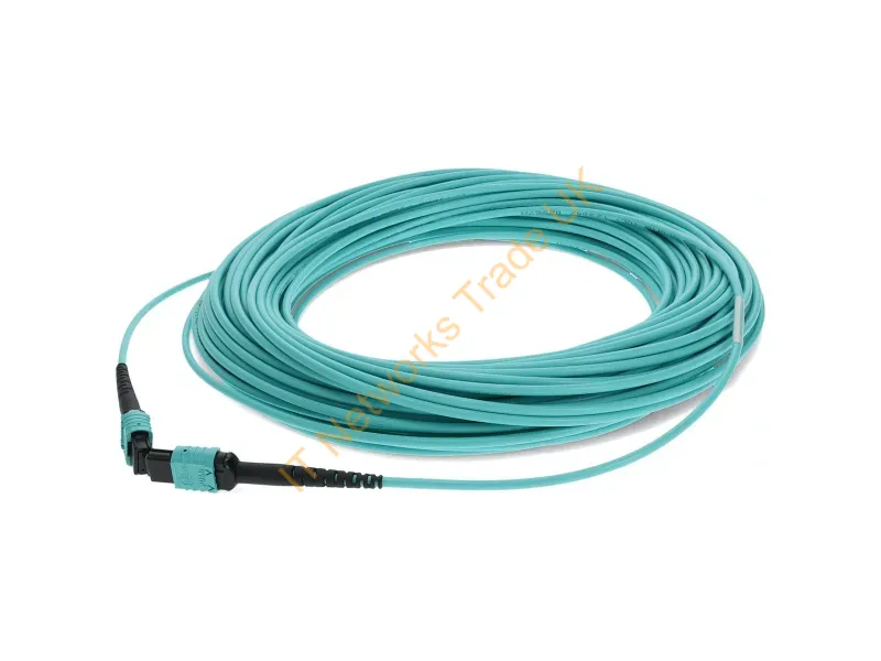 ADD-MPOMPO-18M5OM4 - Addon Networks Add-Mpompo-18M5Om4 Infiniband/Fibre Optic Cable 708.7" (18 M) Mpo Lomm Aqua Color