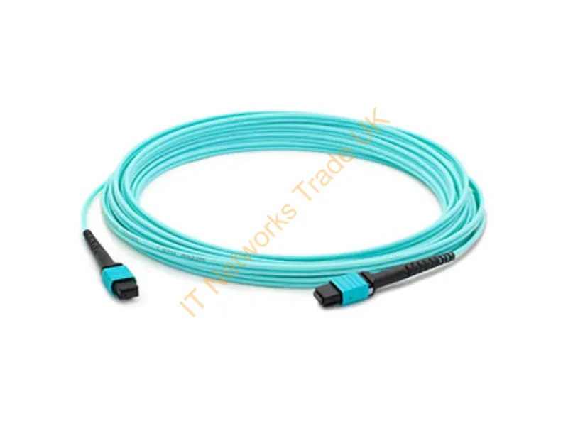 ADD-MPOMPO-30M5OM3 - Addon Networks Add-Mpompo-30M5Om3 Infiniband/Fibre Optic Cable 1181.1" (30 M) Mpo/Mtp Turquoise