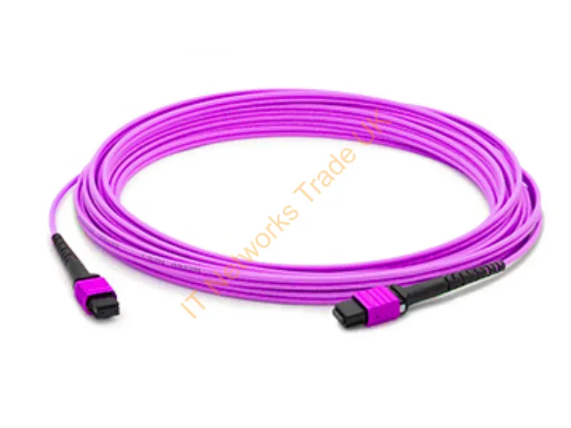 ADD-MPOMPO-3M5OM4SP-MA - Addon Networks Add-Mpompo-3M5Om4Sp-Ma Infiniband/Fibre Optic Cable 118.1" (3 M) Mpo Magenta