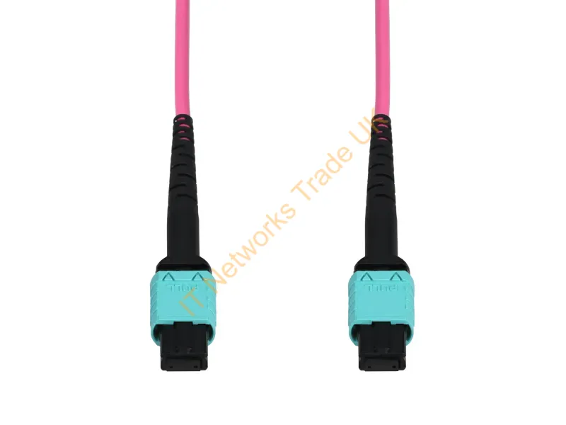 ADD-MPOMPO-50M5OM4AP-MA - Addon Networks Add-Mpompo-50M5Om4Ap-Ma Infiniband/Fibre Optic Cable 1968.5" (50 M) Mpo Ofnp Aqua Color, Magenta