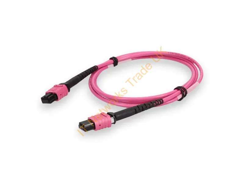 ADD-MPOMPO-6M5OM4P-MA - Addon Networks Add-Mpompo-6M5Om4P-Ma Fiber Optic Cable 236.2" (6 M) Mpo Lomm Om4 Magenta