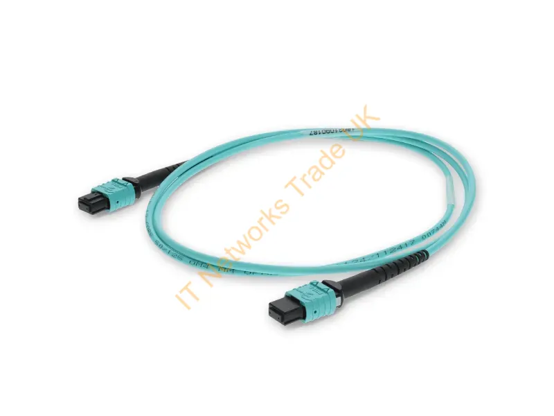 ADD-MPOMPO-8M5OM4S - Addon Networks Add-Mpompo-8M5Om4S Fiber Optic Cable 315" (8 M) Mpo Lomm Om4 Aqua Color
