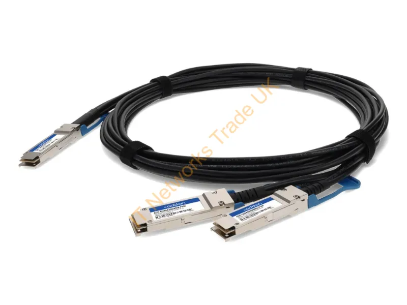ADD-Q28AR2Q28MX-P3M - Addon Networks Add-Q28Ar2Q28Mx-P3M Infiniband/Fibre Optic Cable 118.1" (3 M) Qsfp28 2X Qsfp28 Dac Black