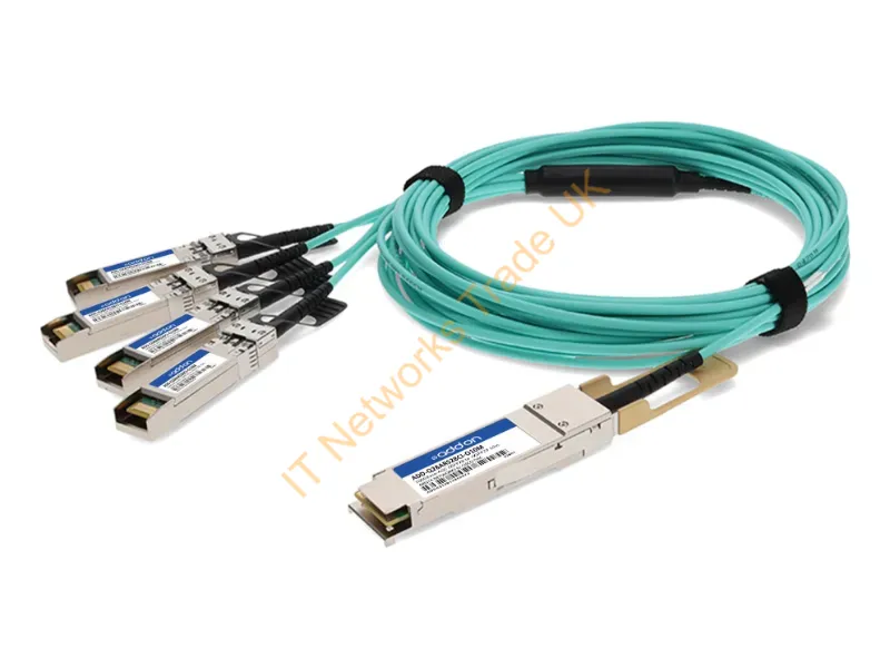 ADD-Q28ARS28CI-O10M - Addon Networks Add-Q28Ars28Ci-O10M Infiniband/Fibre Optic Cable 393.7" (10 M) Qsfp28 4X Sfp28