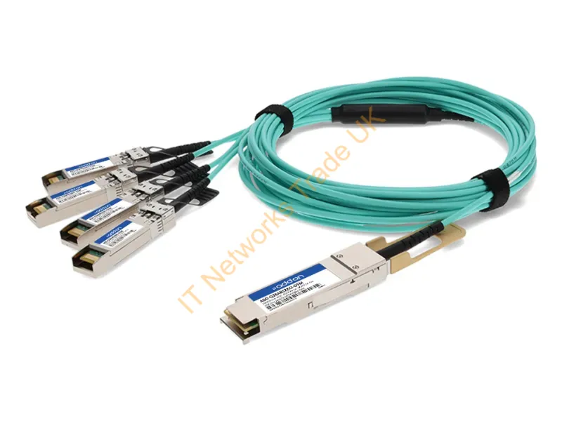 ADD-Q28ARS28CI-O5M - Addon Networks Add-Q28Ars28Ci-O5M Infiniband/Fibre Optic Cable 196.9" (5 M) Qsfp28 4X Sfp28
