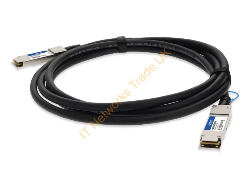 ADD-Q28AUQ28MX-P2M - Addon Networks Add-Q28Auq28Mx-P2M Infiniband/Fibre Optic Cable 78.7" (2 M) Qsfp28 Dac Black