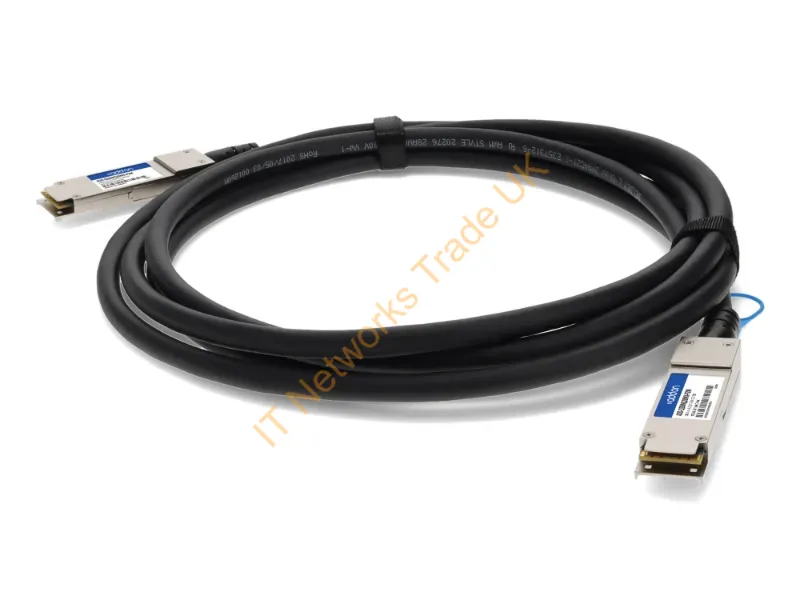ADD-Q28INQ28MX-P2M - Addon Networks Add-Q28Inq28Mx-P2M Infiniband/Fibre Optic Cable 78.7" (2 M) Qsfp28 Dac Black, Stainless Steel