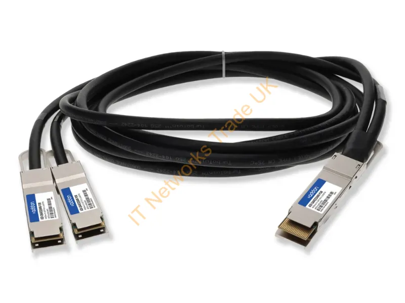 ADD-Q4AR2Q56MX-P1M - Addon Networks Add-Q4Ar2Q56Mx-P1M Infiniband/Fibre Optic Cable 39.4" (1 M) Qsfp-Dd 2X Qsfp56 Dac Black