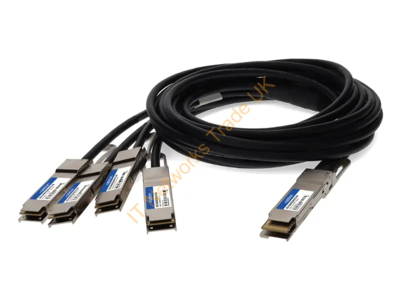 ADD-Q4AR4Q56MX-P2-5M - Addon Networks Add-Q4Ar4Q56Mx-P2-5M Infiniband/Fibre Optic Cable 98.4" (2.5 M) Qsfp-Dd 4X Qsfp56 Dac Black