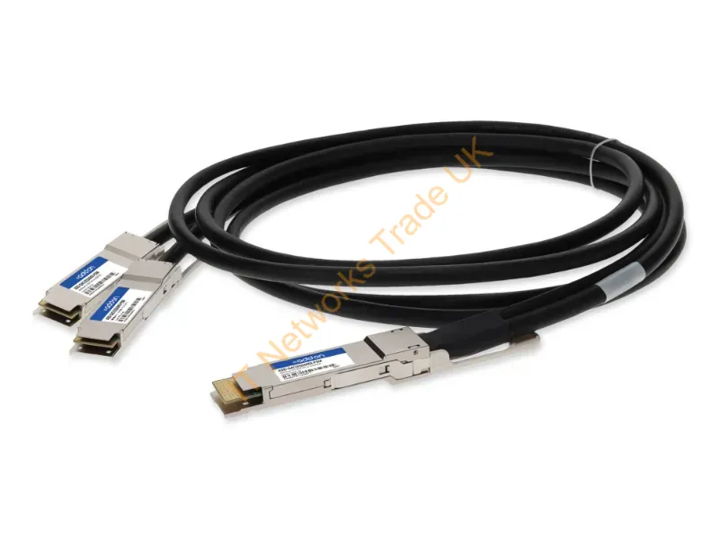 ADD-Q4CI2Q56MX-P3M - Addon Networks Add-Q4Ci2Q56Mx-P3M Infiniband/Fibre Optic Cable 118.1" (3 M) Qsfp-Dd 2X Qsfp56 Dac Black, Stainless Steel
